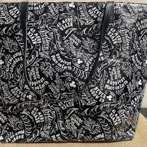 Disney Park Authentic Black/White Tote Bag